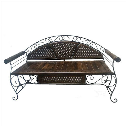 Mango Wood wrought Iron Setty