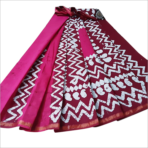 Ladies Bagru Silk Saree
