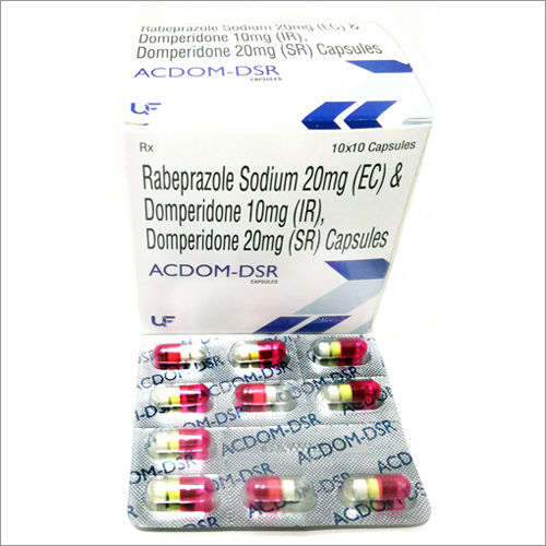 Rabeprazole 20mg, Domperidone 10mg (IR) Domperidone 20mg (SR) Capsules