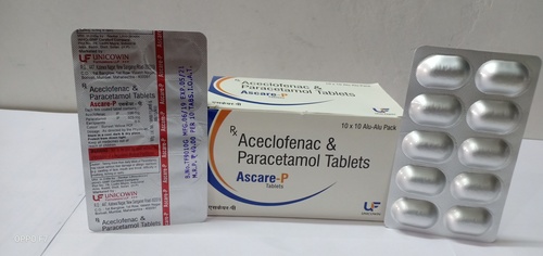 Aceclofenac 100mg & Paracetamol 325mg Tablets
