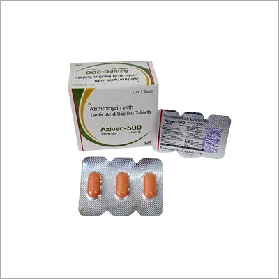 Azithromycin 500mg with Lactic Acid Bacillus Tablets