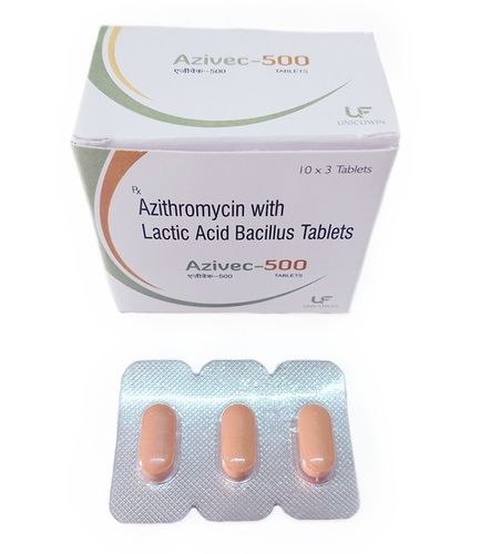 Azithromycin 500mg With Lactic Acid Bacillus Tablets