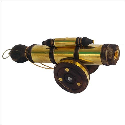 Wood Wooden Cannon Showpiece