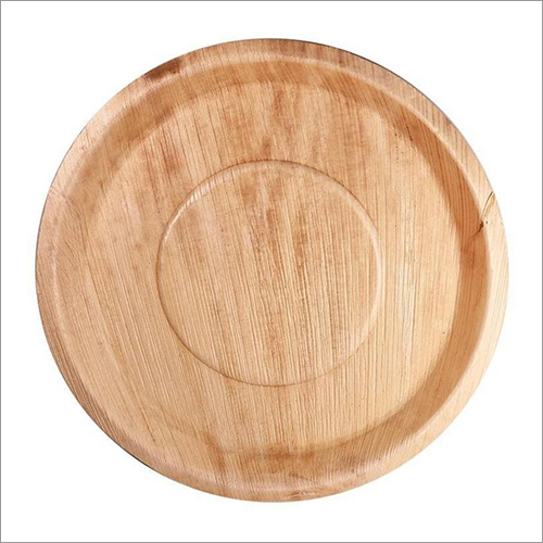 Areca Disposable Leaf Plate - Areca Leaf Material, Custom Size Options, Brown Color | Lightweight, Biodegradable, Ideal for Parties and Occasions