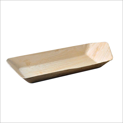 Natural Brown Areca Boat Tray - 5"x6" to 12"x9" , Non-Toxic and Alluring Design with Good Texture for Event and Party Serving