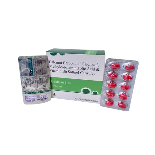 Calcitriol, Calcium Carbonate, Methylcobalamin, Vitamin B6, Folic Acid Capsules