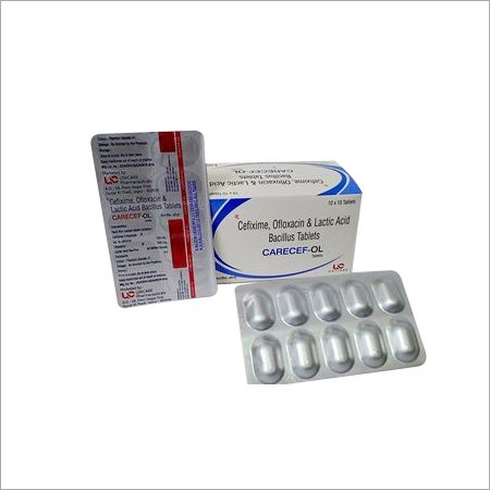 Cefixime 200mg, Ofloxacin 200mg & Lactic Acid Bacillus Tablets