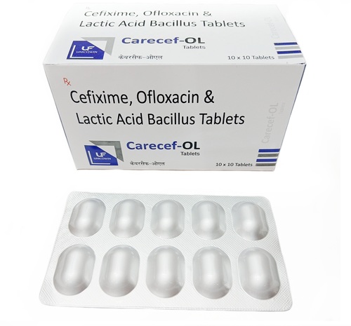 Cefixime 200Mg, Ofloxacin 200Mg & Lactic Acid Bacillus Tablets General Medicines