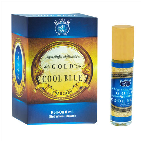 Gold Cool Blue Perfume - Aerosol Bottle, Compact & Break Free Design | Oceanic Freshness, All-Day Cooling Aroma