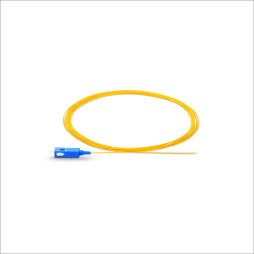 1m 3ft SC UPC Simplex OS2 Single Mode PVC 0.9mm Fiber Optic Pigtail - PVC Jacket, 0.9mm, Blue | High Durability, Low Insertion Loss, Temp -20~75°C
