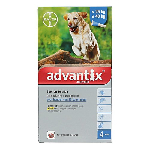 ADVANTIX 400-IMIDACLOPRID 400MG+PERMETHRIN