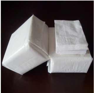 Bottom Price Low-Fold Napkin - Airlaid Paper 25x17.8cm White, 1/6 Folding, 1/2 Ply, 300 Sheets Per Pack, Bulk Packaging