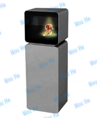 79inch 180 degree interactive single sided hologram display