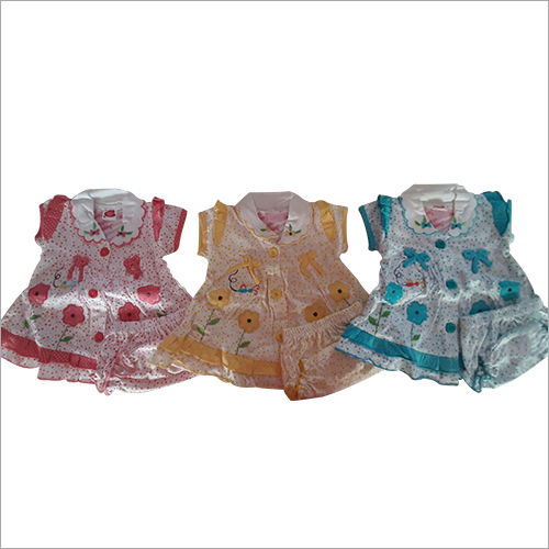 Baby Cotton Frocks Age Group: Up To 3 Years