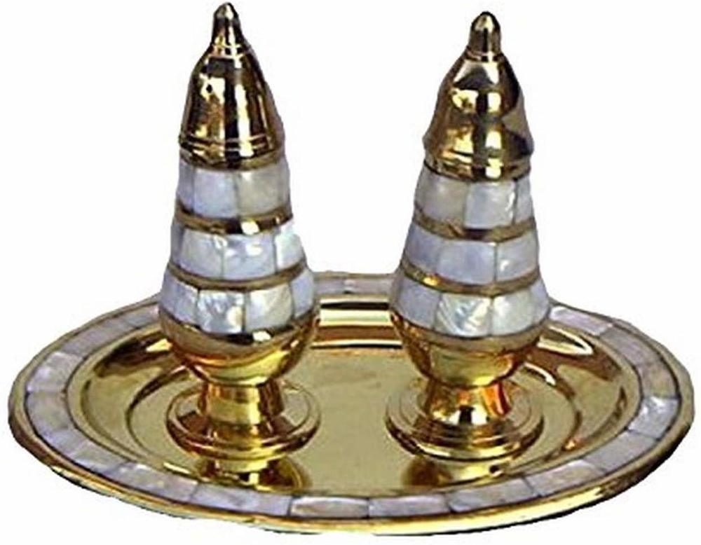 Salt & Pepper Set of 3 mother of pearl