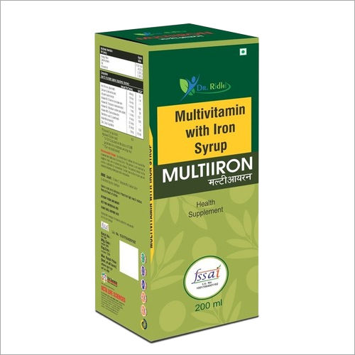 Multivitamin With Iron Syrup Application: Water