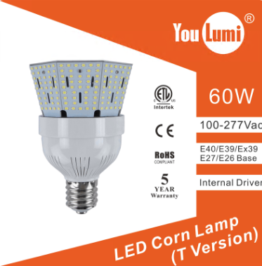 LED HID Post Top Retrofit Lamp 60W 130LM/W T Version corn light