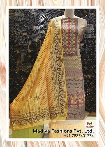 Multicolor Block Printing Suit