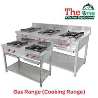 Gas Range - Stainless Steel, Semi-automatic, Square Shape | 220 Volt, 1 Year Warranty, Ideal For Hotels