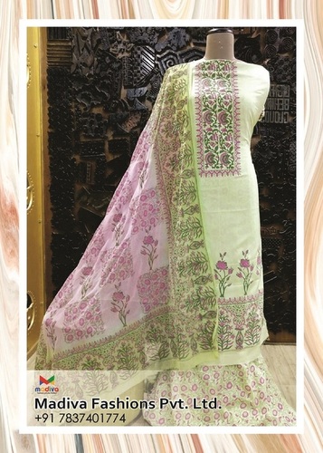 Multicolor Block Printied Suit