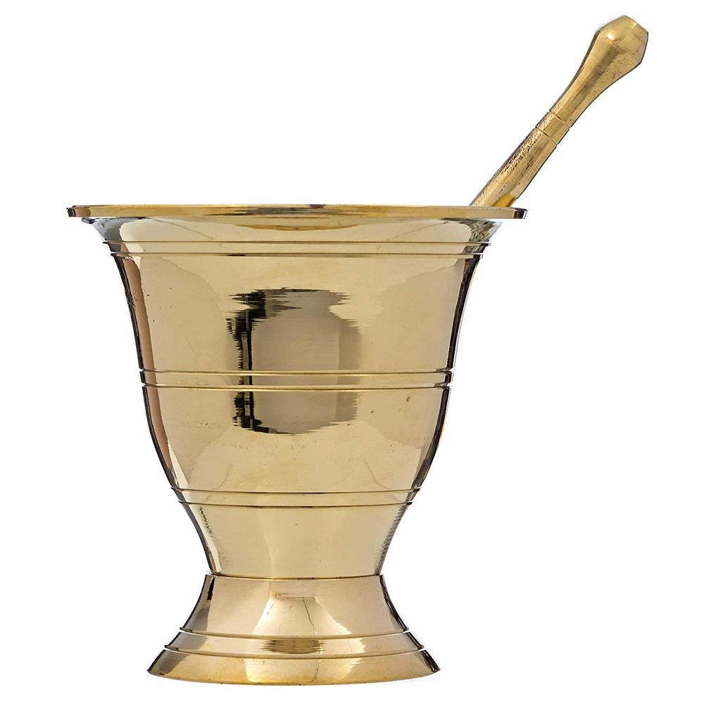 Solid Brass Mortar & Pestle
