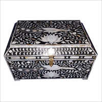 Black & White Bone Painted Box