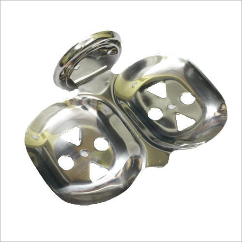 Steel Double Soap Dish - Stainless Steel, Standard Size | High Strength, Long Lasting Shine, Elegant Bathroom Enhancement