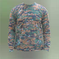 Polyester Army Full Sleeve T-shirt