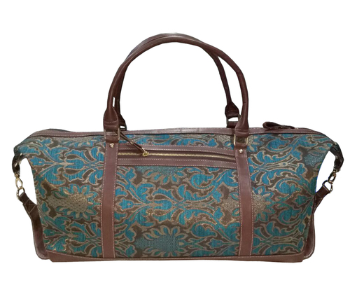 printed polyster matty duffle bag