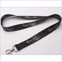 Polyester Lanyard - Reversible Nylon Satin Laces | Printed Blue Design For Versatile Use And Enhanced Durability