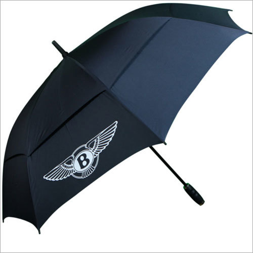 Printed Umbrella - Polyester Material, Customized Size, Black Color - Stylish Printed Pattern for Effective Sun and Rain Protection