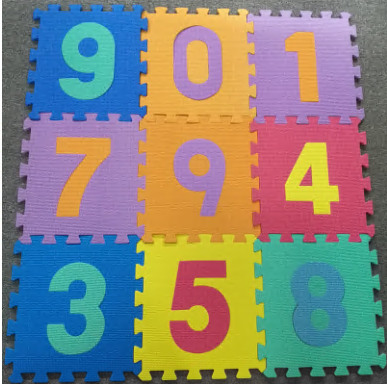 Baby Foam Play Mat (36-Piece Set) 55 Inches Interlocking Alphabet and Numbers Floor Puzzle Colorful EVA Tiles Girls