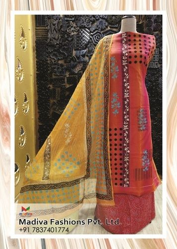 Multicolor Block Printied Suit