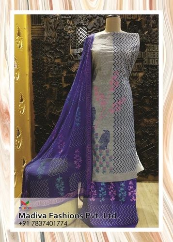 Multicolor Block Printied Suit