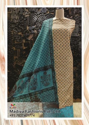 Multicolor Block Printed Suit