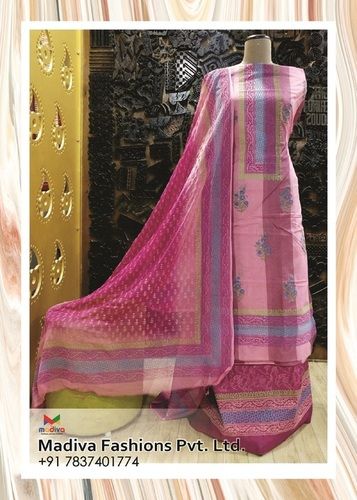 Multicolor Block Printed Suit