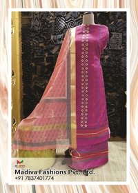 Block printed suit