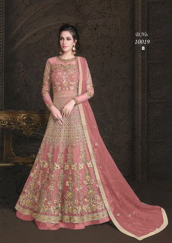 Peach Anarkali Suits