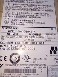 YASKAWA SERVO DRIVE SGDV-330A11A