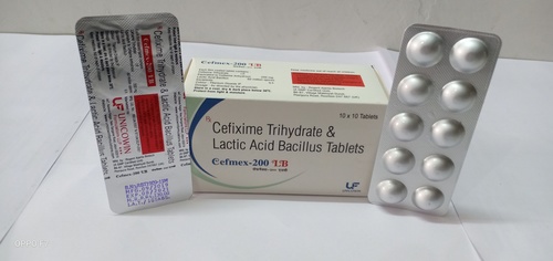 Cefixime 200mg & Lactic Acid Bacillus 60 million Spores Tablets
