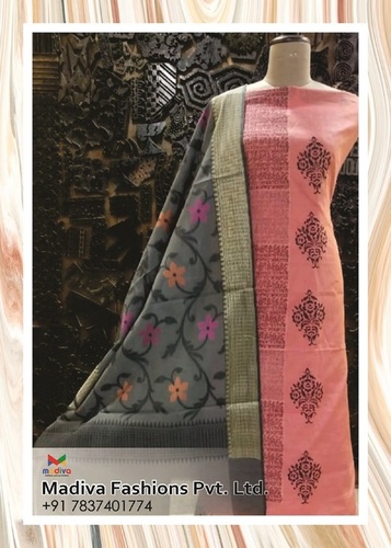Block printed suit Block printed suit