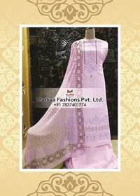 Block printed suit