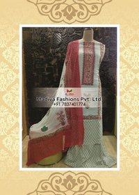 Block printed suit