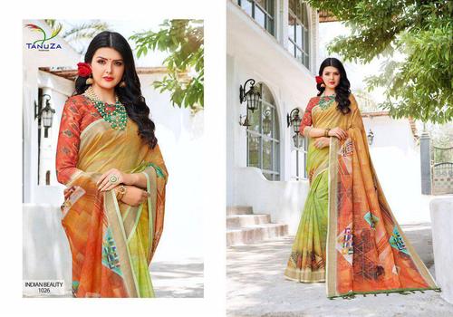 Classic Linen Banarasi Silk Sarees