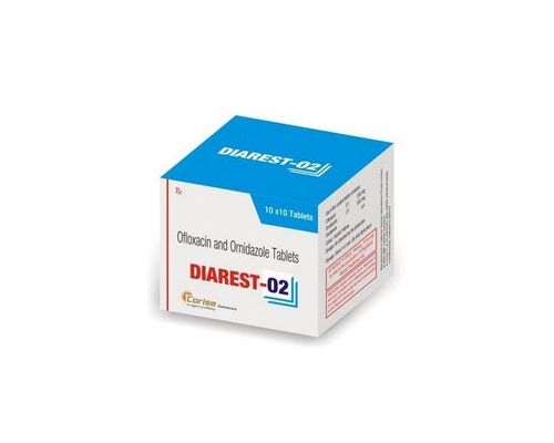 DIAREST-O2 TABS-OFLOXACIN 200MG+ORNIDAZOLE 500