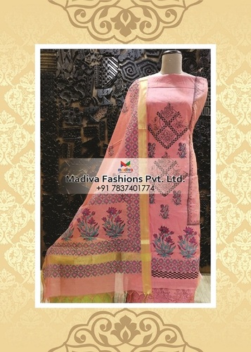 Block printed suit Block printed suit