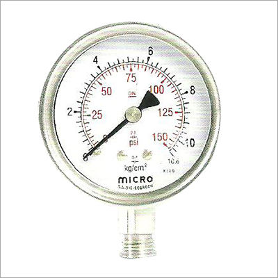 63 MM Bottom Mounting Weather Proof Pressure Gauge