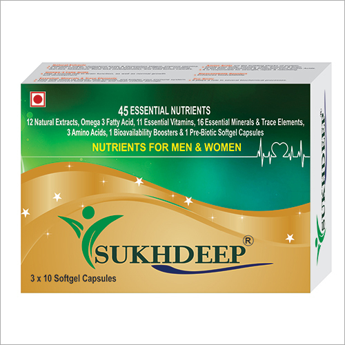 Nutrients Capsules - Natural Ingredients, Moisture Proof Packaging, Herbal Formula for Vital Nutrient Complete Daily Support for Men & Women