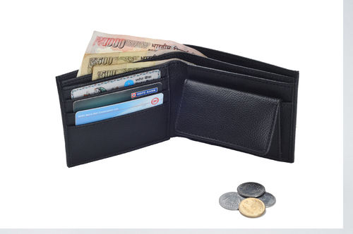 Black Gents Premium Leatherite Wallet (X821)