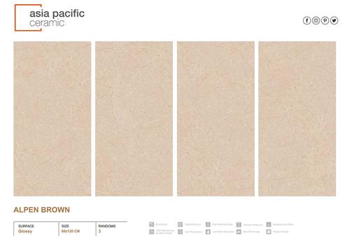 Vitrified Tiles 600X1200mm - Porcelain Material, Full Body & Glazed Finish, Beige, Cream, Gold, Grays | Antibacterial, Non-Slip, Wear-Resistant